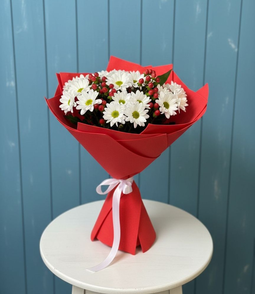 Букет цветов из: Хризантемы в Тайдаково