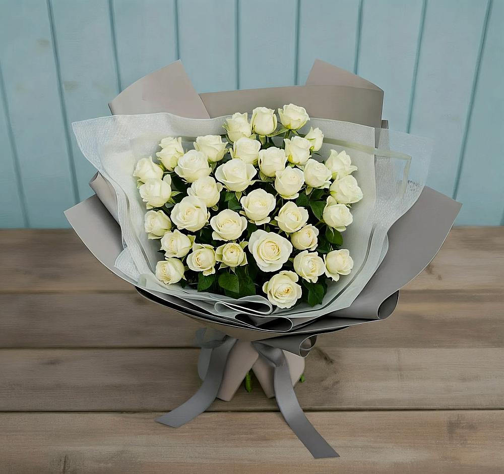 Букет Белоснежная нежность в Тайдаково