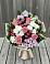 Букет цветов из: Альстромерии, Гвоздики, Розы и Хризантемы в Тайдаково