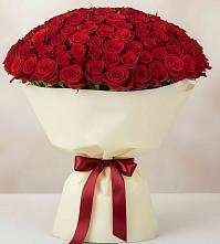 Букет 101 Красная роза Милано в Тайдаково