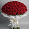 Букет 101 Красная роза Блэк Мэджик в Тайдаково