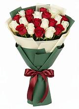 Букет Микс из красных и белых роз #REPLACE_PRED# Тайдаково