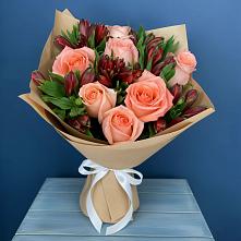 Букет цветов из:  Розы и Альстромерии #REPLACE_PRED# Тайдаково