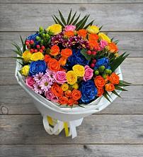 Букет цветов из:  Розы и Хризантемы в Тайдаково