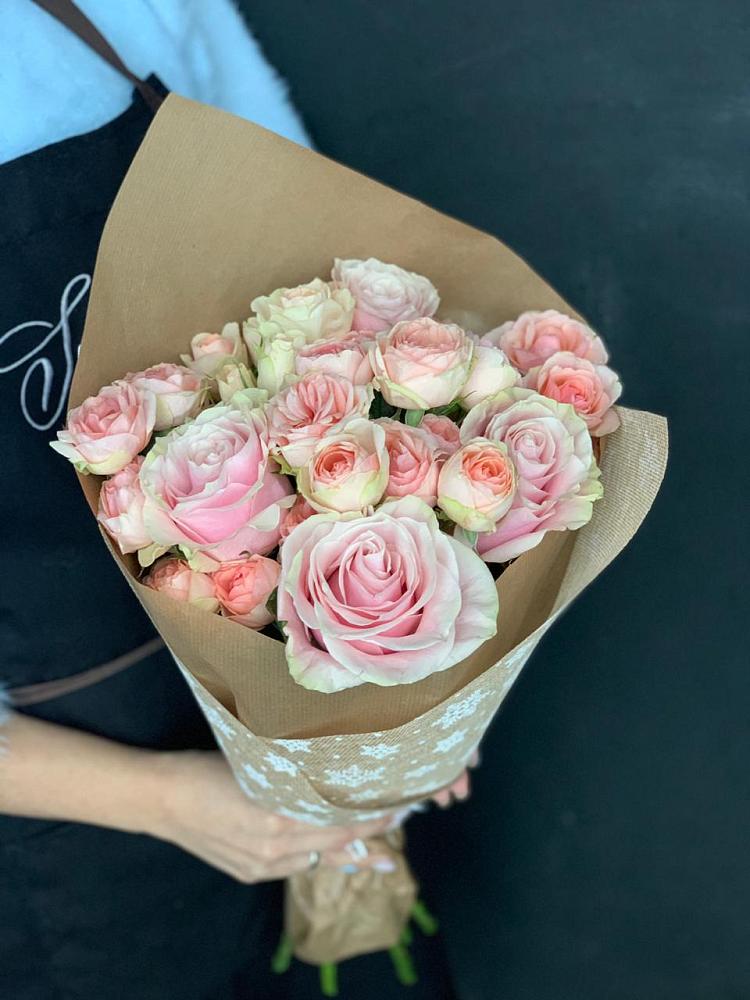 Букет цветов из: Хризантемы и Розы в Тайдаково