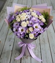 Букет цветов из:  Хризантемы и Розы #REPLACE_PRED# Тайдаково