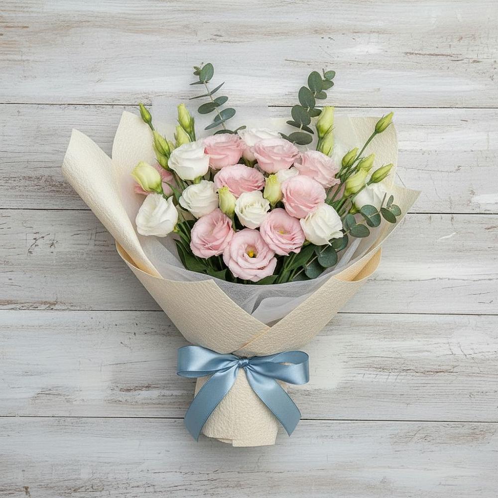 Букет цветов из: Лизиантусы в Тайдаково